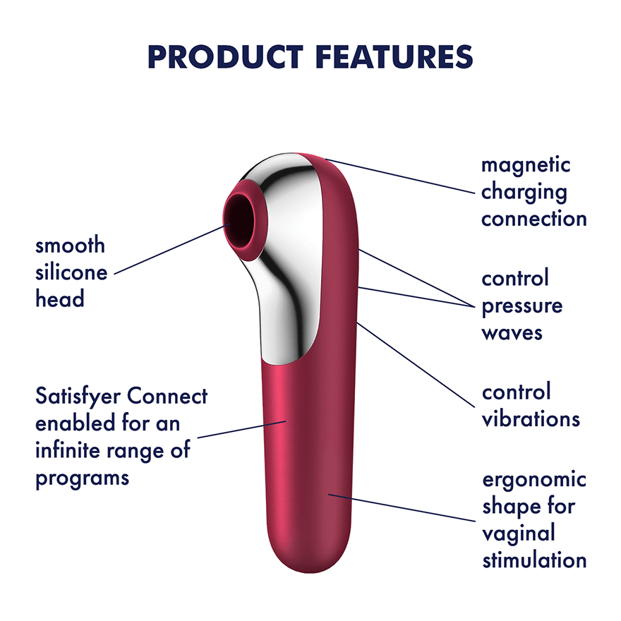 Satisfyer Dual Love Vibrator With Bluetooth And App Pink