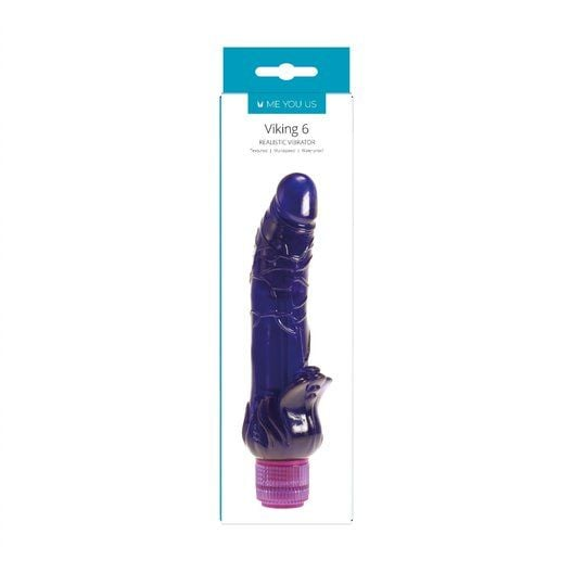 Me You Us Viking Realistic Vibrator Purple