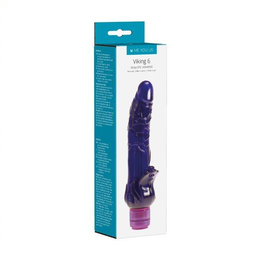 Me You Us Viking Realistic Vibrator Purple