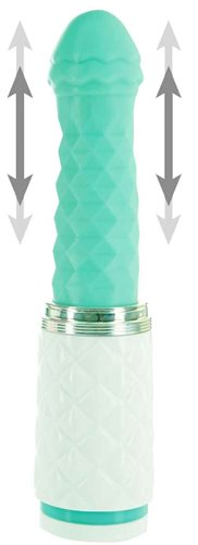 FEISTY Luxurious Thrusting &amp; Vibrating Massager - Teal