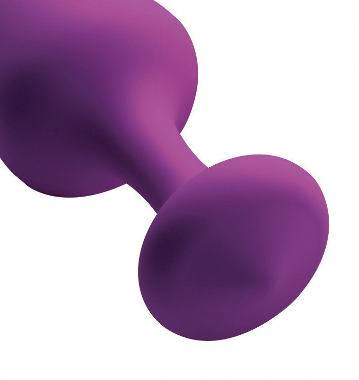 Purple Pleasures 3 Piece Silky Silicone Anal Plugs