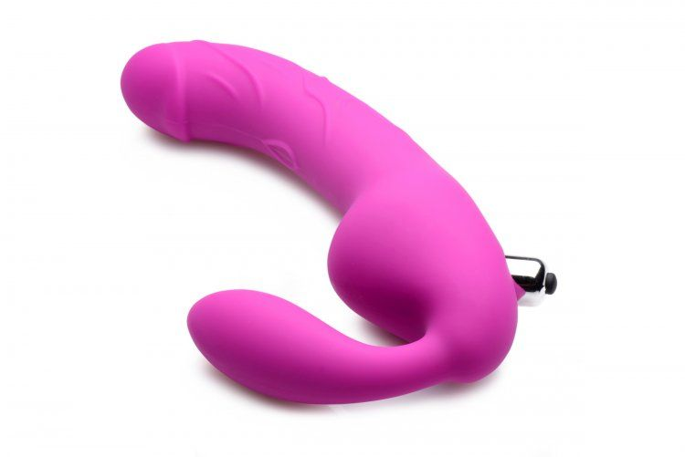 Royal Rider Vibrating Silicone Strapless Strap On Dildo