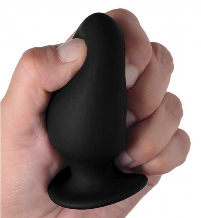 Squeezable Silicone Anal Plug - Small