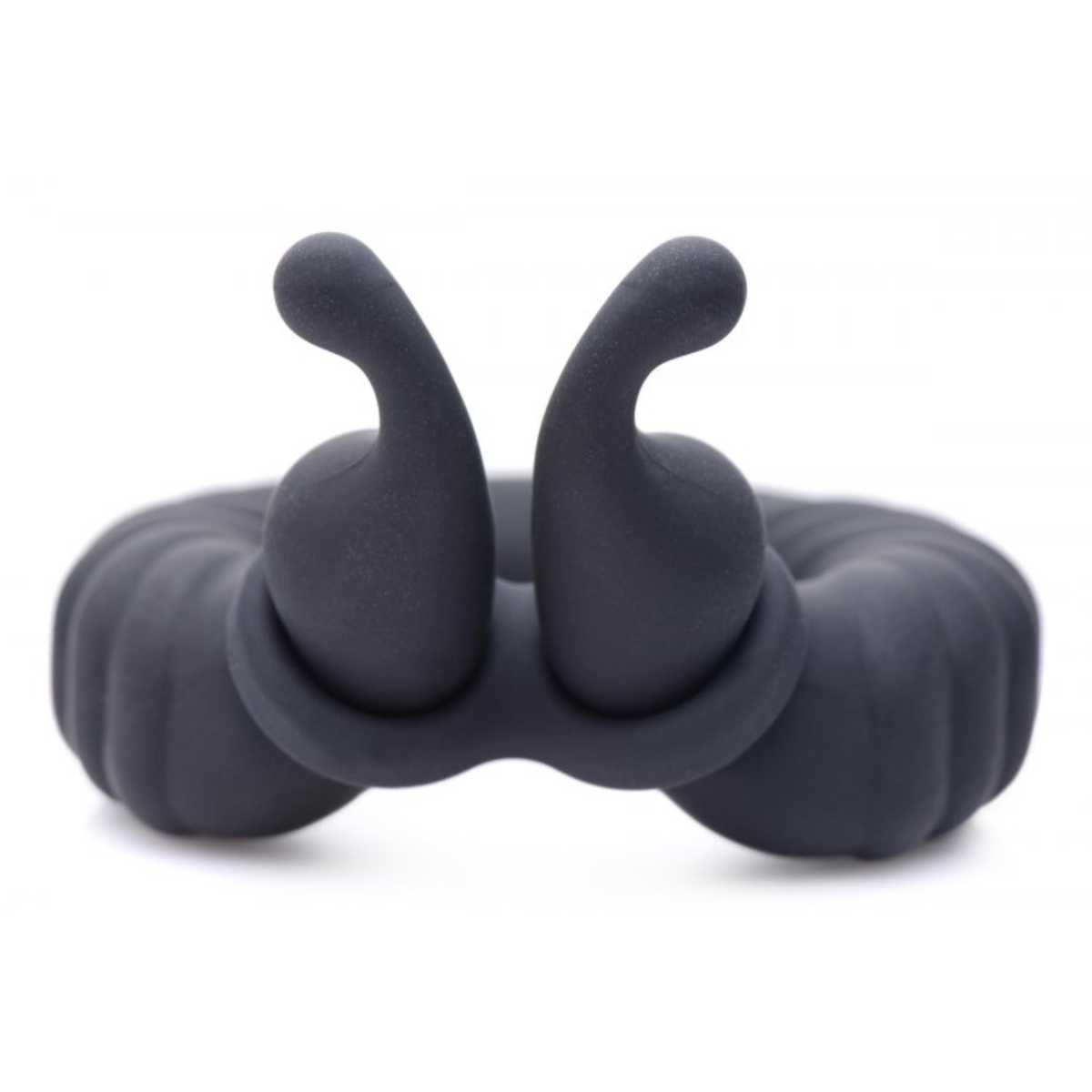 Trinity For Men 10x Cobra Dual Stimulation Silicone Cock Ring Black