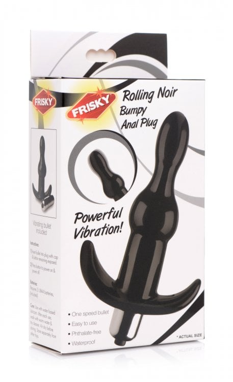 Rolling Noir Bumpy Anal Plug