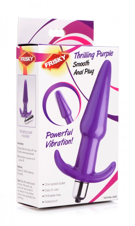 Thrilling Purple Smooth Anal Plug