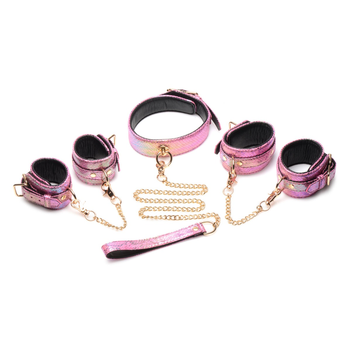 Master Series Captive Cobra 6 Piece Bondage Set Pink