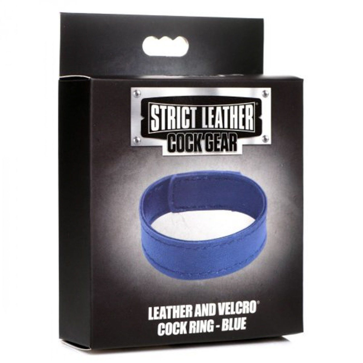 Strict Leather Cock Gear Velcro Cock Ring Blue