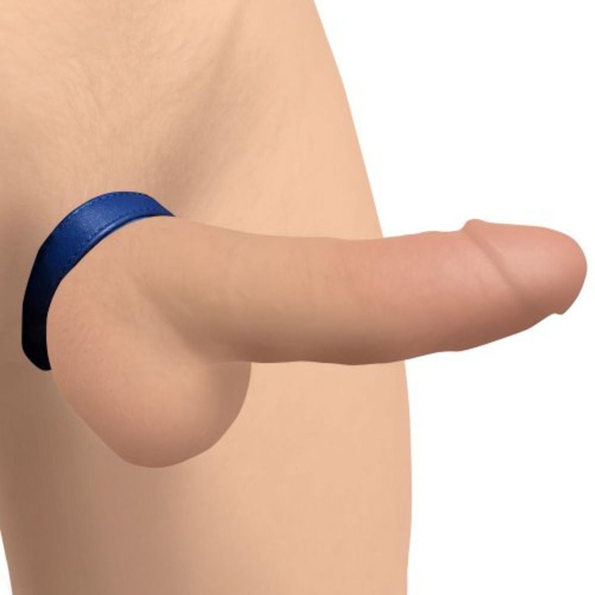 Strict Leather Cock Gear Velcro Cock Ring Blue