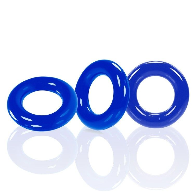 WILLY RINGS 3-pack cockrings   police blue