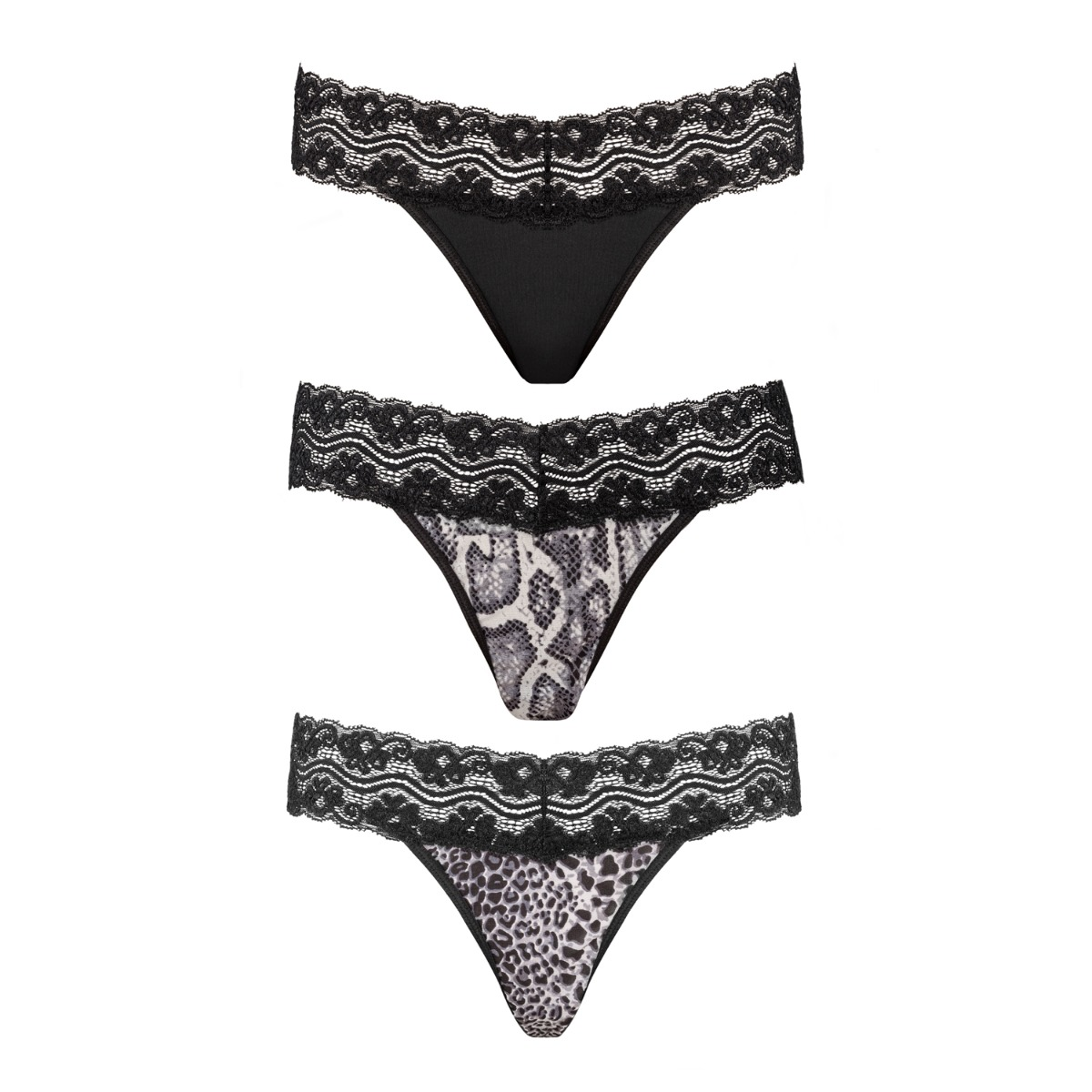 Underneath - Jane Thong Set of 3 L/XL