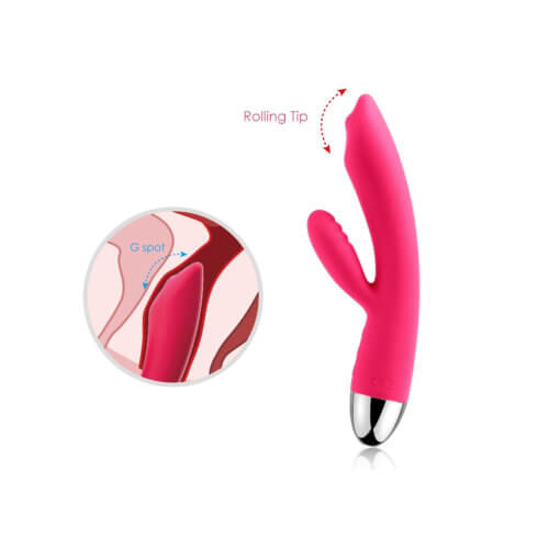 Svakom Trysta Targeted Rolling G-Spot Rabbit Vibrator - Red