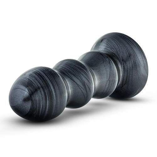 Jet Black Jack Large Ribbed Butt Plug 7 inches