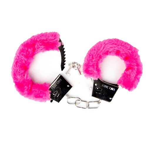 Loving Joy Furry Handcuffs Pink