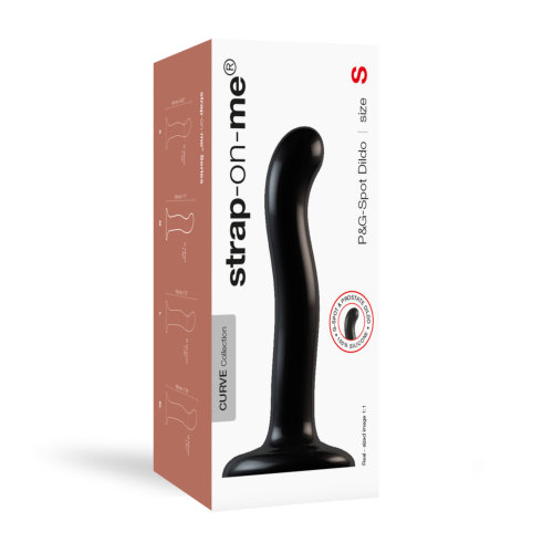 Strap-on-Me P&amp;G Spot Dildo Small Black