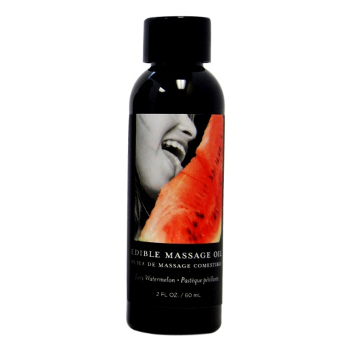 Earthly Body Edible Massage Oil 2oz - Vanilla