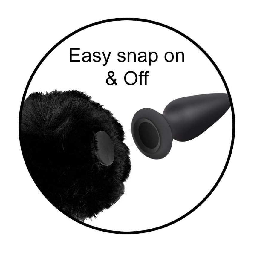 Tailz Interchangeable Bunny Tail Black