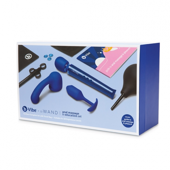 b-Vibe Anal Massage and Education Set Blue