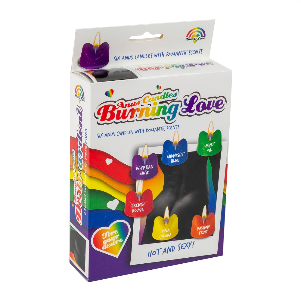 Rainbow Burning Love Anus Candles