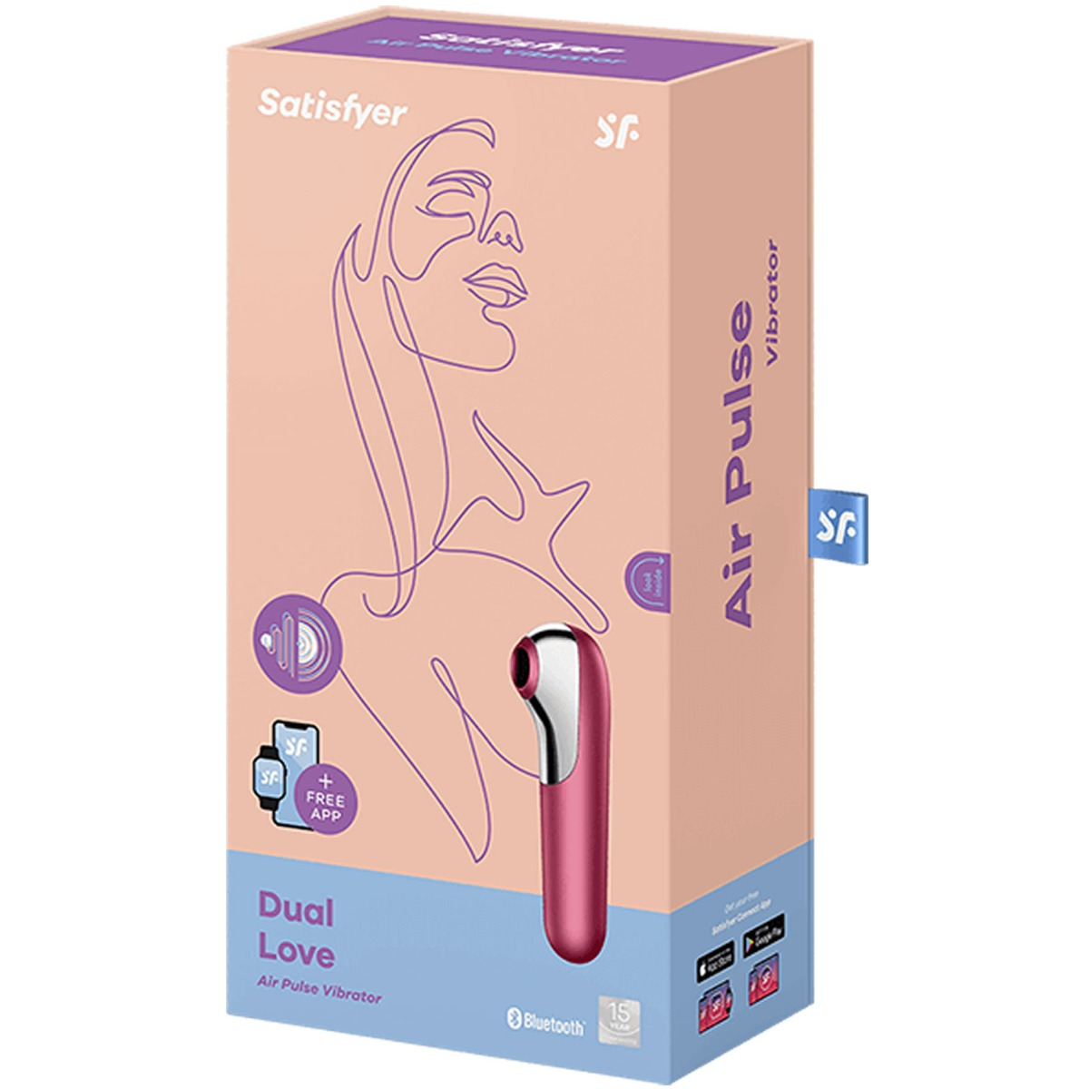 Satisfyer Dual Love Vibrator With Bluetooth And App Pink