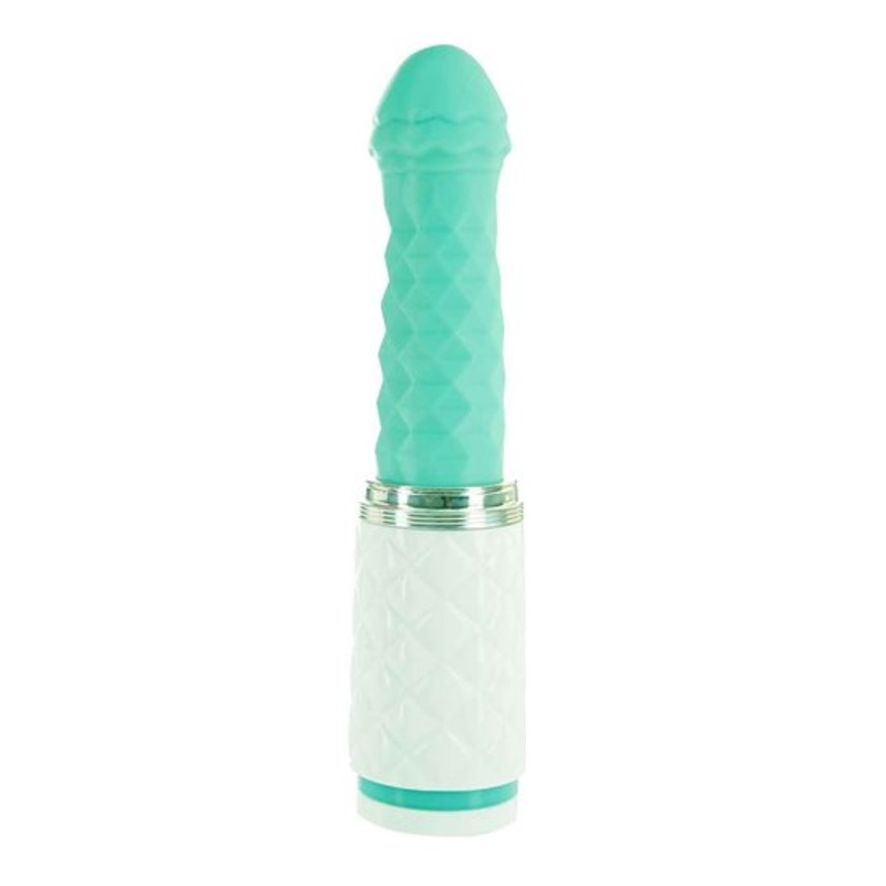 FEISTY Luxurious Thrusting &amp; Vibrating Massager - Teal