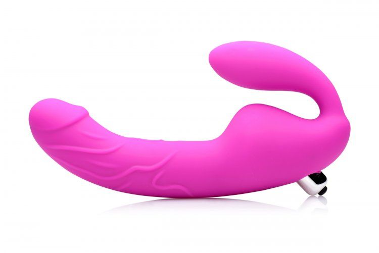 Royal Rider Vibrating Silicone Strapless Strap On Dildo