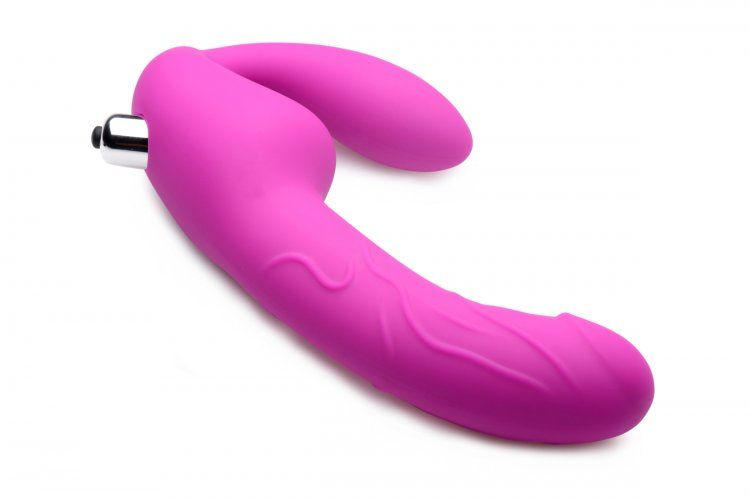 Royal Rider Vibrating Silicone Strapless Strap On Dildo