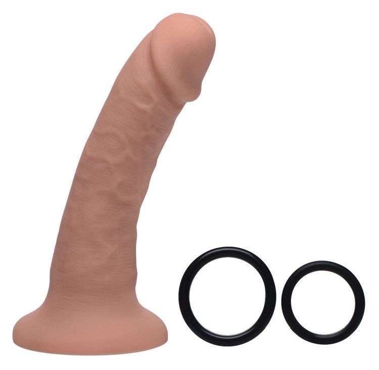 Seducer 7 Silicone Dildo with Harness"