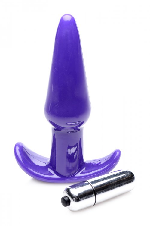 Thrilling Purple Smooth Anal Plug