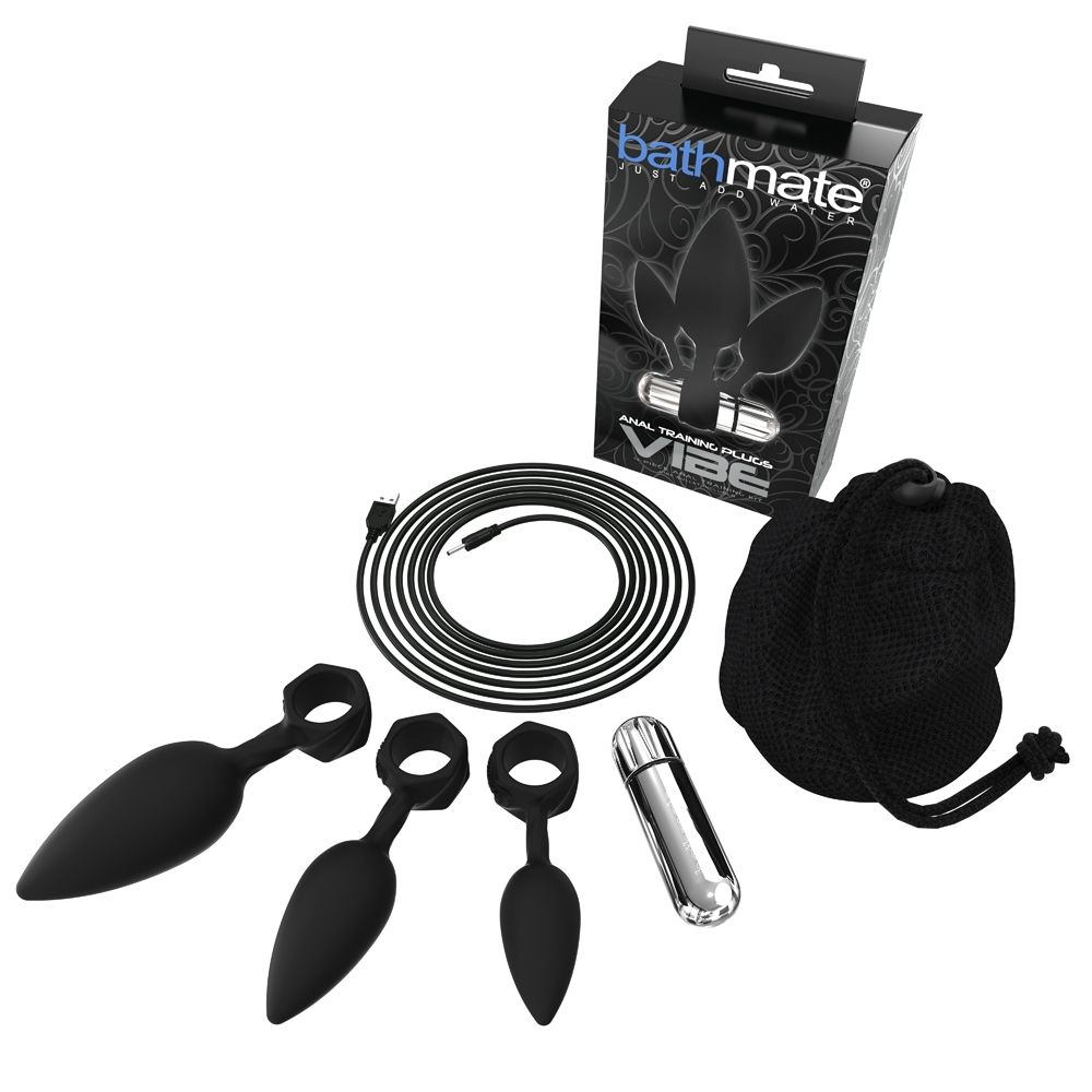 Bathmate Anal Training Plug with Vibe Black