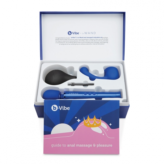 b-Vibe Anal Massage and Education Set Blue