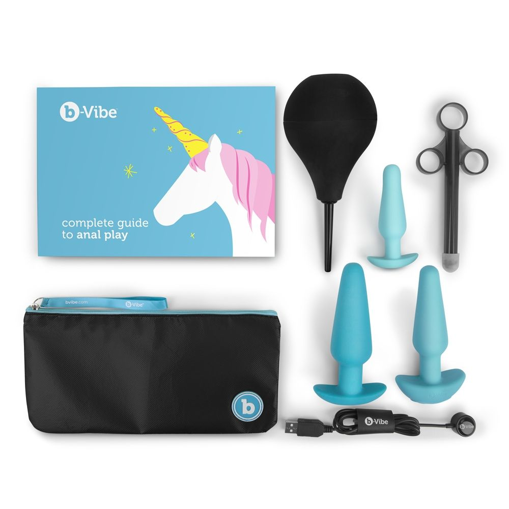 b-Vibe Anal Education Set Blue