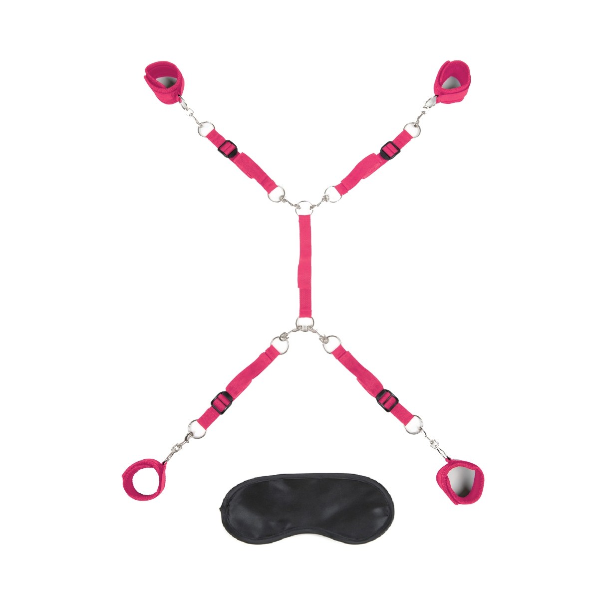 Lux Fetish 7 Piece Bed Spreader Playful Restraint System