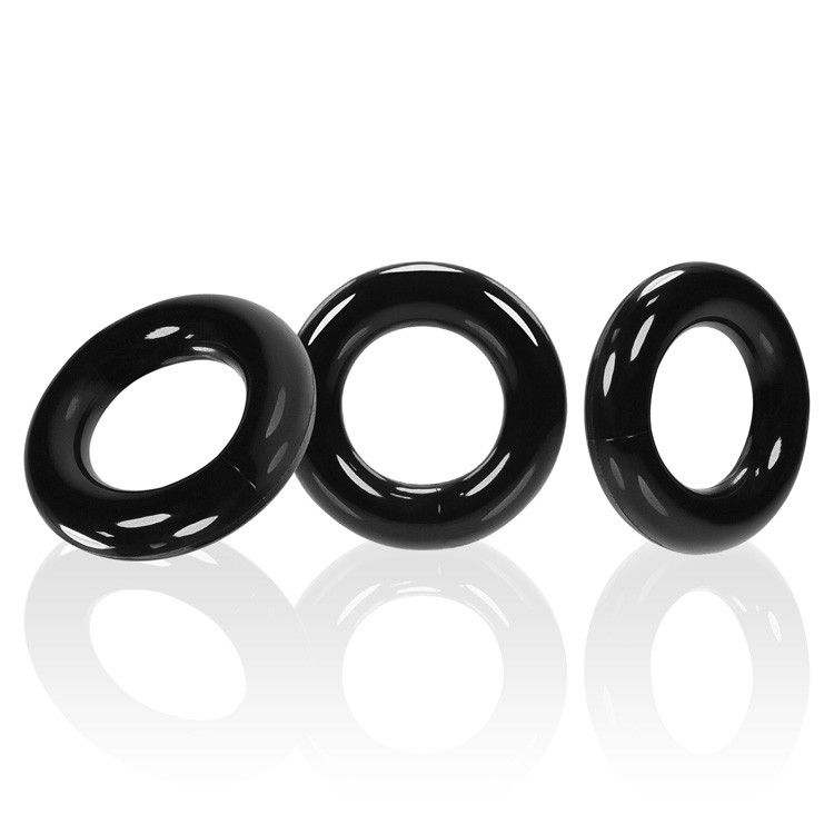 WILLY RINGS 3-pack cockrings   black