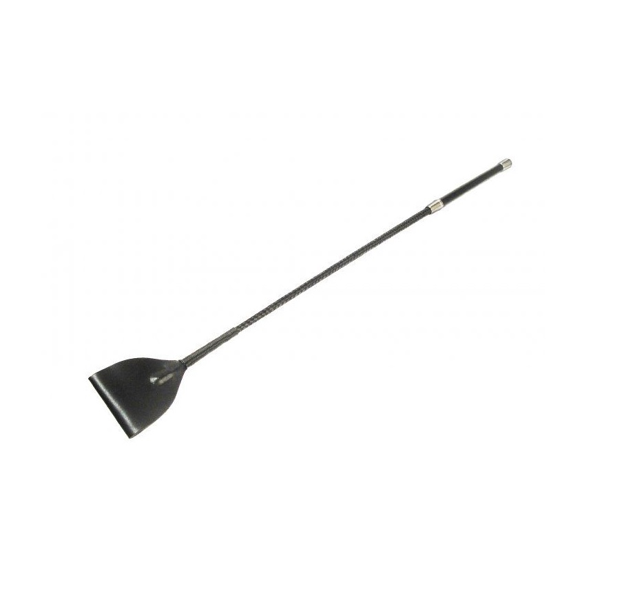 Mare Black Leather Riding Crop