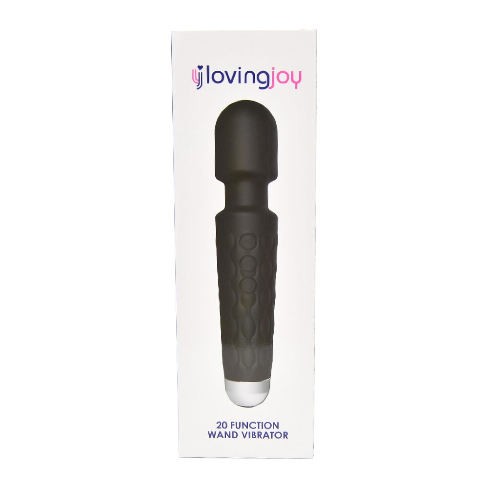 Loving Joy 20 Function Wand Vibrator Black