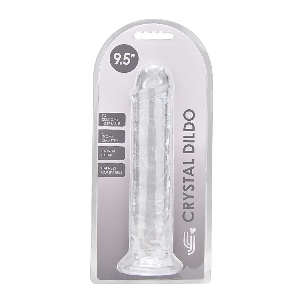 Loving Joy 9.5 Inch Suction Cup Dildo Clear