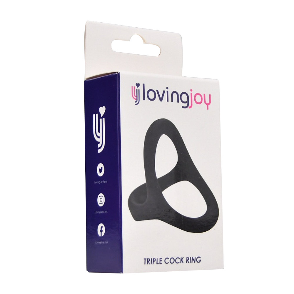 Loving Joy Silicone Triple Cock Ring