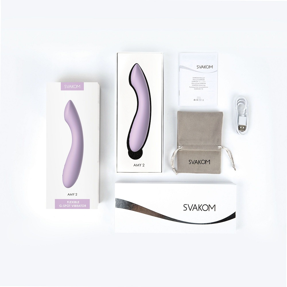 Svakom Amy 2 G-Spot and Clitoral Vibrator Lilac