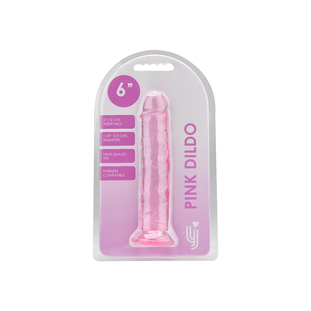 Loving Joy 6 Inch Suction Cup Dildo Pink