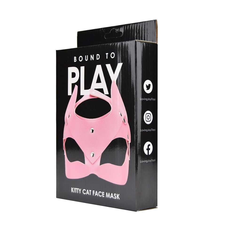 Bound to Play Kitty Cat Face Mask Pink