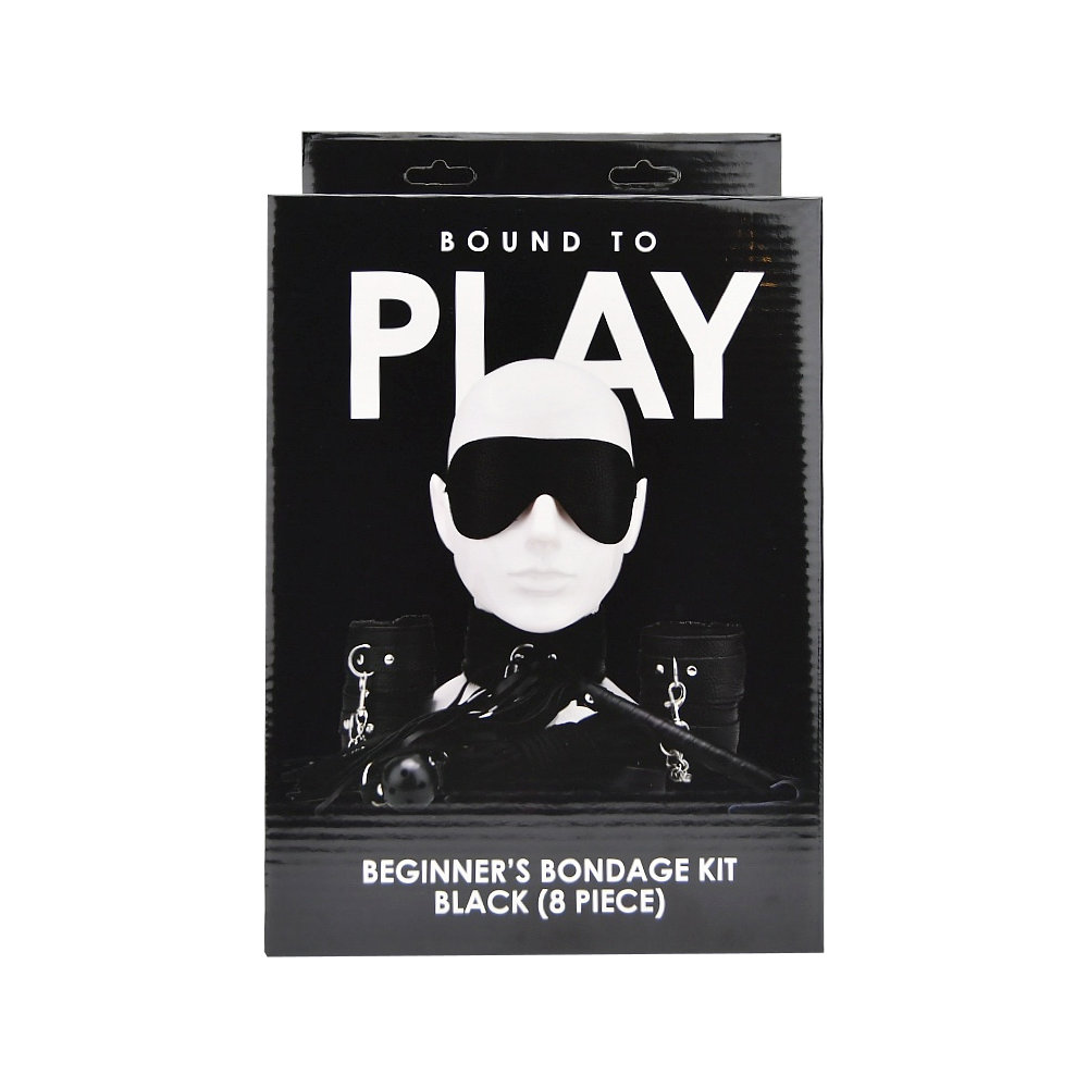 Bound to Play Beginner's Bondage Kit Black (8 Piece)